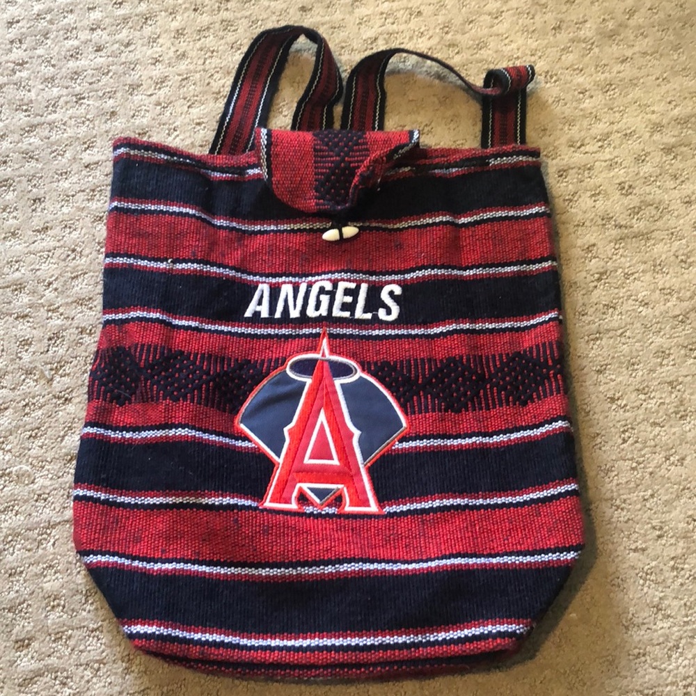 New angels baseball tote backpack
